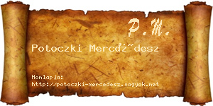 Potoczki Mercédesz névjegykártya